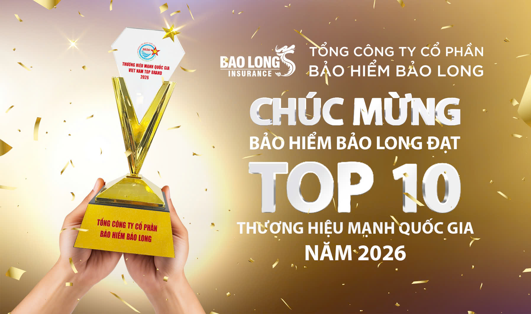 BẢO LONG VINH DỰ NHẬN GIẢI THƯỞNG THƯƠNG HIỆU MẠNH VIỆT NAM 2026